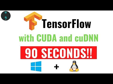 Install TensorFlow GPU on Windows 10 IN 90 SECONDS with Just Two Commands | 2021