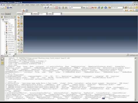 Abaqus Script using Python: Reading field output
