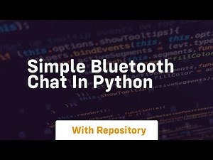 Simple bluetooth chat in python