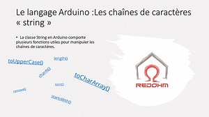 Le langage Arduino :Les chaînes de caractères "string" - RedOhm