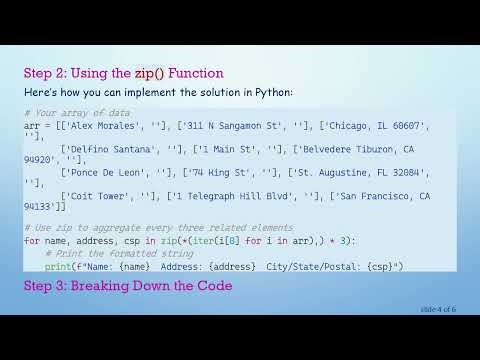 Pulling Out Array Elements in Python: Formatting Data with Ease