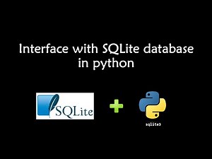 Interface with SQLite database in python