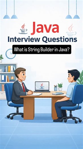 Your interview buddy 🤗 | Java Interview Question 💻 | What is StringBuilder? #JavaInterview #StringBuilder #Fresher #JavaDeveloper #CodingReels | Instagram