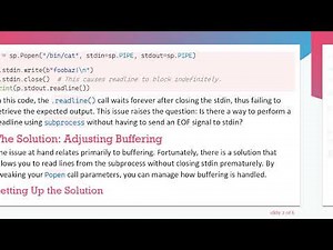 How to Readline with Python's Subprocess Module Without Closing Stdin