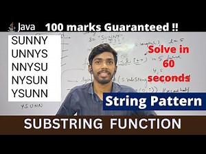 Pattern in string using substring | ICSE computer | looping in Java ICSE Patterns in java