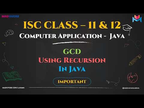 GCD Using Recursion in Java | Easy Explanation for Beginners 🚀