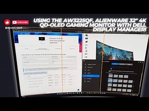 Using the AW3225QF, 32" 4K OLED Monitor with Dell Display Manager