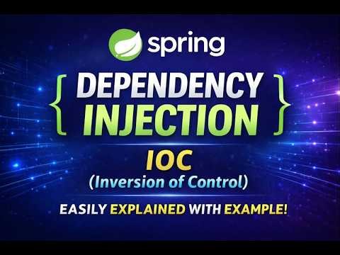 Spring Dependency Injection & IoC Easily Explained With Example | Spring Framework Tutorial