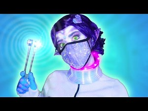 Cinematic ASMR 📡👽 Alien Abduction! 👂👁️ Ear/Eye Test, Haircut, Ear Cleaning, Slime, Brush