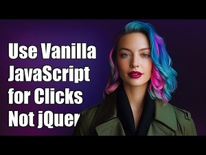 How to Use Vanilla JavaScript for Click Events Instead of jQuery
