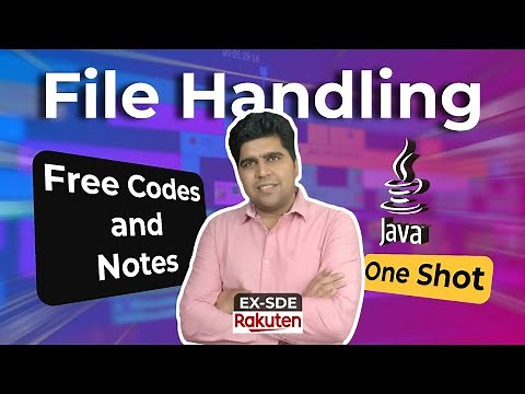 🔥 Complete Java File Handling In Just One Video : Full Simple Tutorial