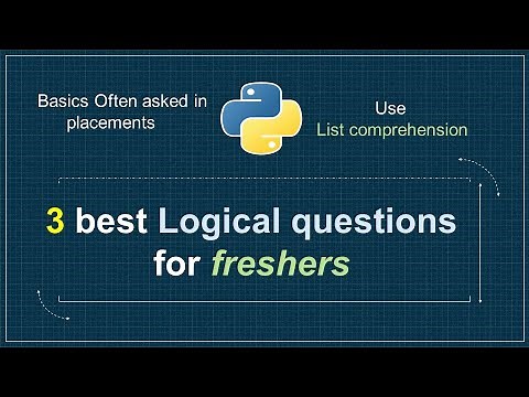 Python Programming Questions for Interview | Python Interview Questions and Answers For Frehsers