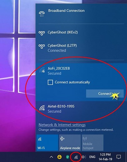 How to set up an Internet connection on Windows 11/10