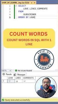 Count Total Words 😱 from String in SQL | Smart SQL Trick 🔥