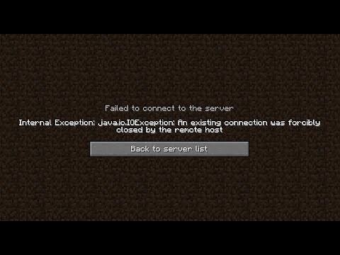 java.io.ioexception an existing connection was forcibly closed by remote host (how to fix ????? )