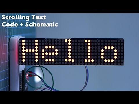 Arduino LED Matrix Scrolling Text Display (MAX7219 Tutorial)