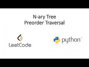 Leetcode - N-ary Tree Preorder Traversal (Python)