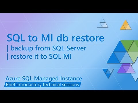 Restore SQL Server database backup to SQL Managed Instance