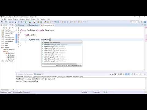 Abstraction in Java | Abstraction with Instance Variables and Methods | Java OOPS Tutorial