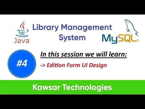 Part 4 — Library Management System in Java Swing | Design Edition Form UI