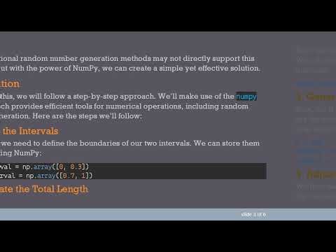 How to Randomly Generate Random Numbers in Two Intervals Using Python