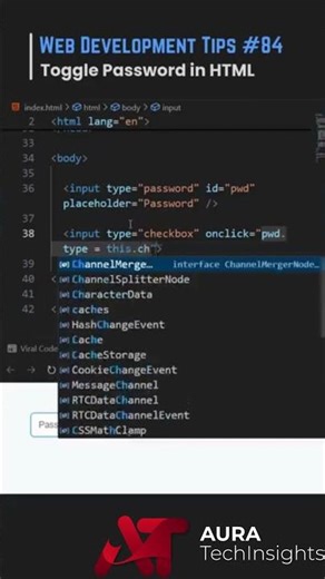 🔥 Toggle Text in JavaScript 🤯 Show & Hide Content with One Click Easy Tutorial #shorts #javascript