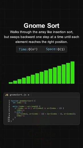Gnome Sort - Visualization