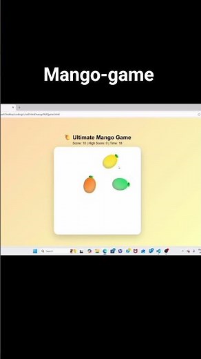 Animation game in HTML,CSS & javascript