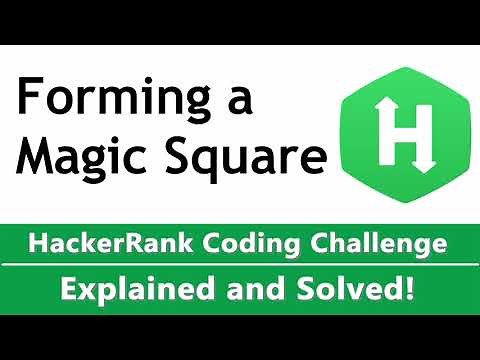Forming a Magic Square HackerRank Challenge Solution in Python