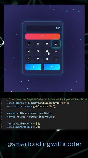 Calculator Project Made with JavaScript 💻 | Smart Coding