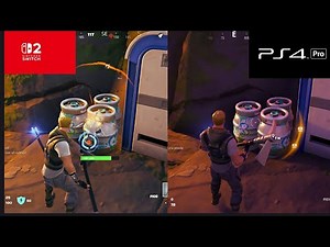 Fortnite - Switch 2 vs Ps4 Pro 4k Graphics Comparison