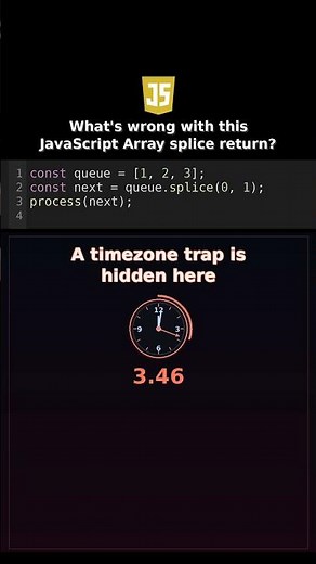 Whats wrong with this JavaScript Array splice return? #javascriptcodereview