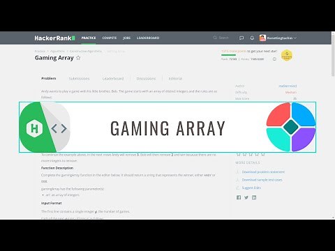 Gaming Array || HackerRank Problem Solution || Python
