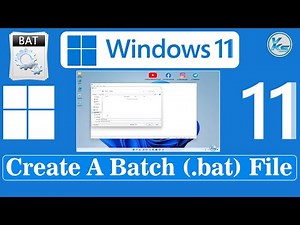 ✅ How To Create A Batch (.bat) File in Windows 11