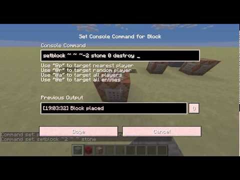 Minecraft Command Block Tutorial: Ep #3 "Setblock Destroy And Replace"