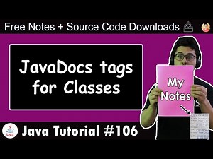 Javadocs: Tags for Documenting Classes