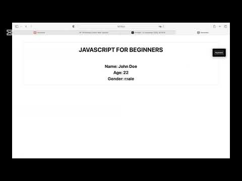 Full Video How to Display Variables in HTML using JavaScript (Beginner-Friendly Tutorial)