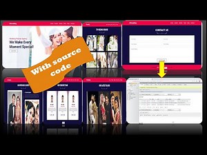 Responsive Wedding Website Design Using HTML-CSS-JavaScript -PHP-MySQL Database | Free Source Code |