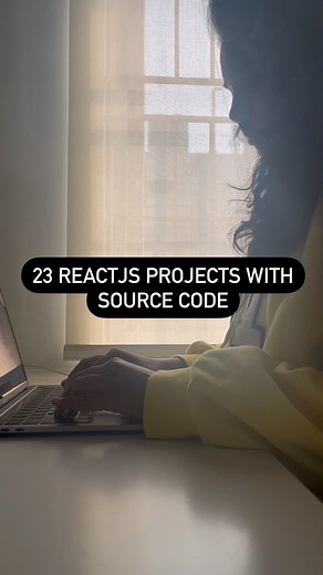 Ameena | Web Developer | Tech | Code on Instagram: "23 ReactJS projects with source code 👩‍💻 🚀 Link: https://github.com/john-smilga/react-projects Repo by John Smilga. #frontend #frontenddevelopment #reactjs #reactjsdeveloper #html #css #js"