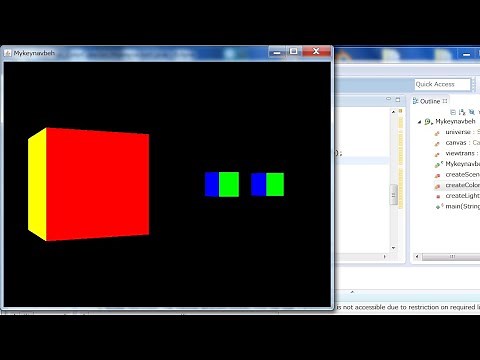 3D Models in Java 3D: Beginners Only_1 Color Cube and Coordinate Systems (with Source Code)