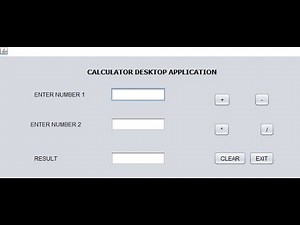 #Tutorial 1 GUI Calculator Desktop Application in Java using Java Swing ,AWT and Netbeans IDE