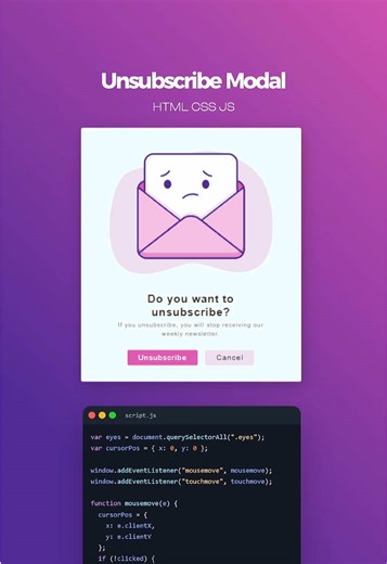Creating an Unsubscribe Modal with HTML, CSS, and JS