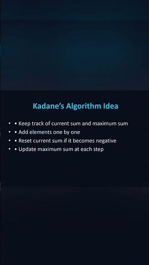 Day - 8 (Kadane's Algorithm)