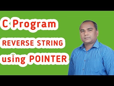 C Program to Reverse Characters of String using Pointer | Pointer in C