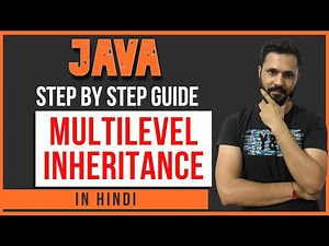 Java tutorial in Hindi for beginners #48 Multilevel Inheritance in Hindi | multi-level inheritance