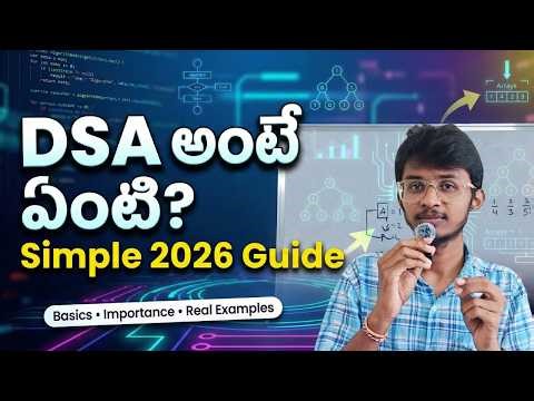 DSA in 2026 Explained Simply in Telugu | Basics, Importance & Real Examples