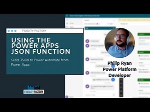 How to: Use the Power Apps JSON Function to send data to Power Automate