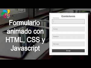 Formulario animado con HTML, CSS y Javascript