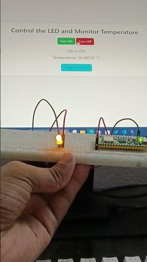 Control LED and Monitor Temperature with Raspberry pi pico W / IOT project tutorial