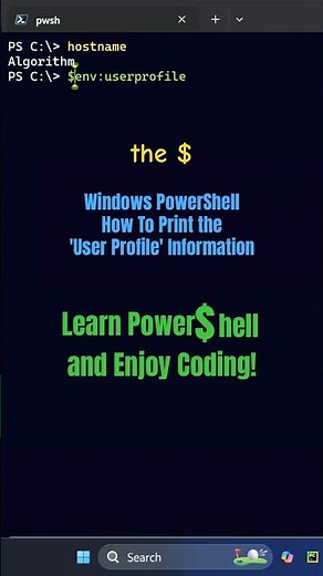 Learn Power$hell and Enjoy Coding! #programming #powershell #windows